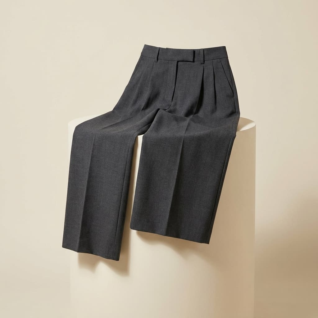 顯瘦高腰九分西裝褲